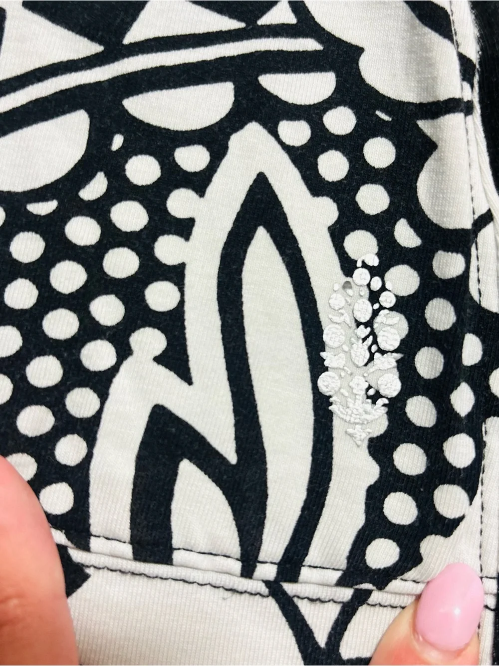 Free People Hot Shot Onsie Rare Unicorn / Padma Print Medium Black & White